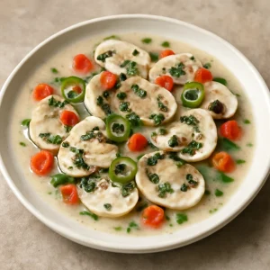 Frissítő gombás ceviche avokádóval és korianderrel
