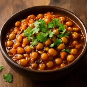 Ínycsiklandó Chana Masala korianderrel
