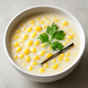 Vietnamese chè kukoricával, kókusztejjel és vaníliával