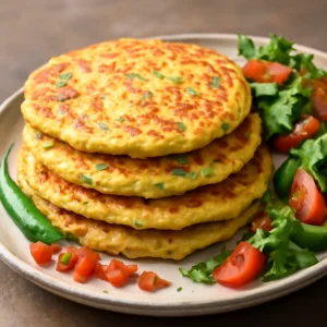 Indiai Cheese chilla sajttal és friss zöldségekkel