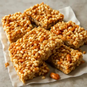 Indiai chikki pörkölt földimogyoróval