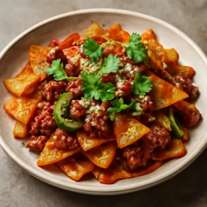 Ropogós chilaquiles chorizóval