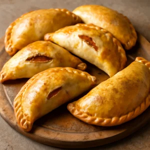 Frissen sült empanadák édes töltelékkel