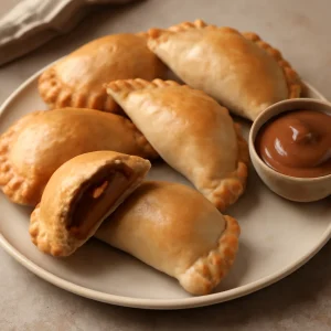Empanada dulce de leche, frissen tálalva