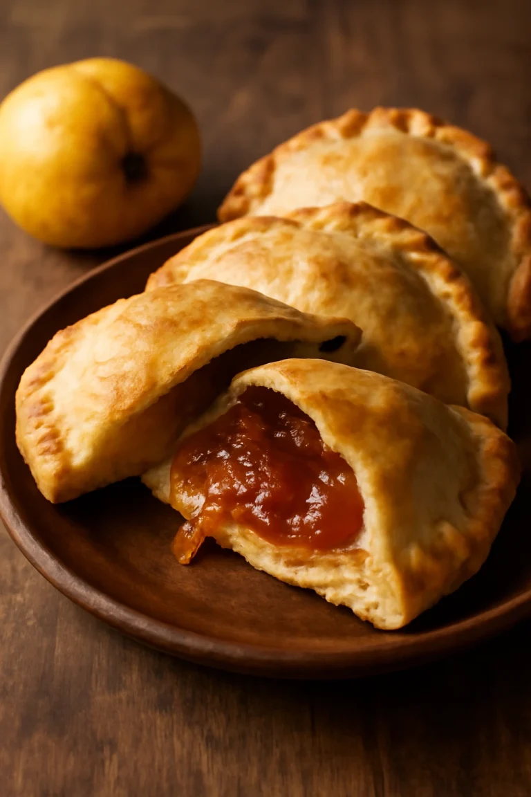 Chilenai empanada de membrillo, édes membrillo lekvárral töltve