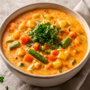 Krémes fűszeres chowder, gazdag ízekkel