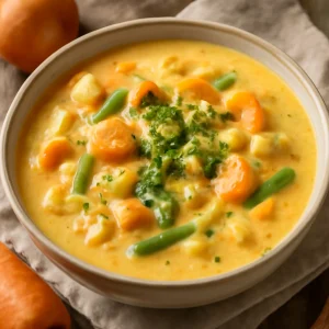 Krémes fűszeres chowder, gazdag ízekkel