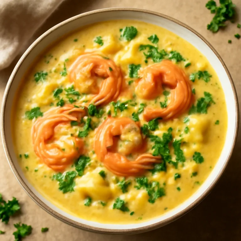Chupe de camarones, tálalva gazdag rák és kukorica levest tartalmaz.