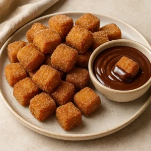 Mini churros csokoládéval