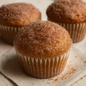 Friss Churro muffin fahéjas cukorral