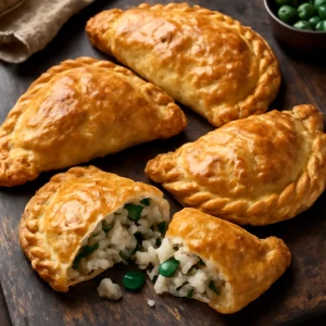 Friss, ropogós Cornish pasty halas töltelékkel