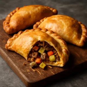 Marhahúsos töltelék a ropogós Cornish pasty tésztában