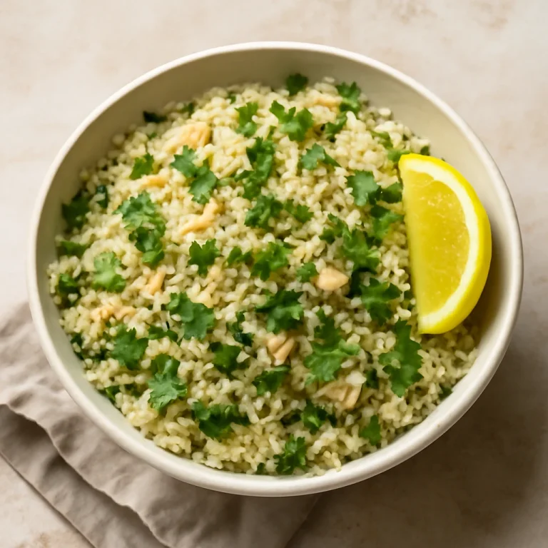 Couscous citromlével, friss petrezselyemmel és mentával