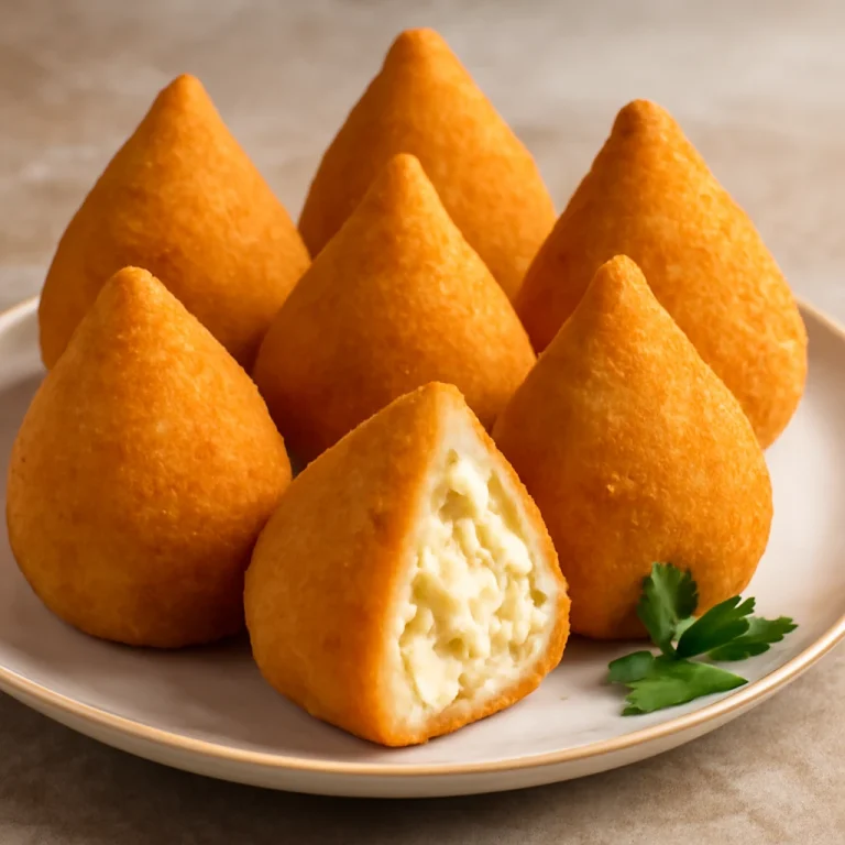 Coxinha Requeijão, ropogós túróval töltött brazil étel