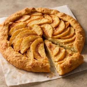 Friss, fahéjas almás crostata szeletek