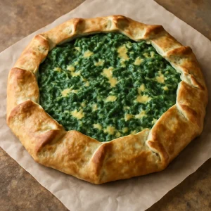 Sós crostata spenóttal és ricottával, ínycsiklandó tészta és töltelék