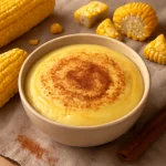 Curau fahéjjal, egy brazil kukorica puding fahéjas szórással