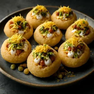 Friss és ropogós Dahi puri sev-vel