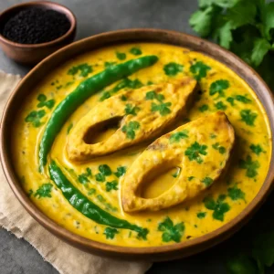 Fűszeres joghurtos hal nigella maggal és korianderrel
