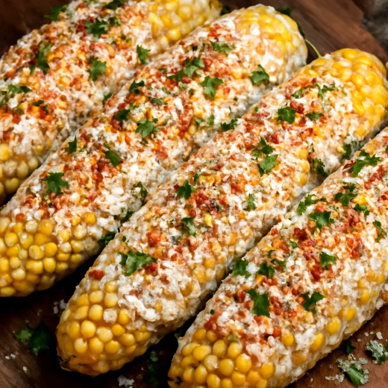 Elote cotija sajttal – friss kukorica cotija sajttal, tejföllel és fűszeres paprikával tálalva