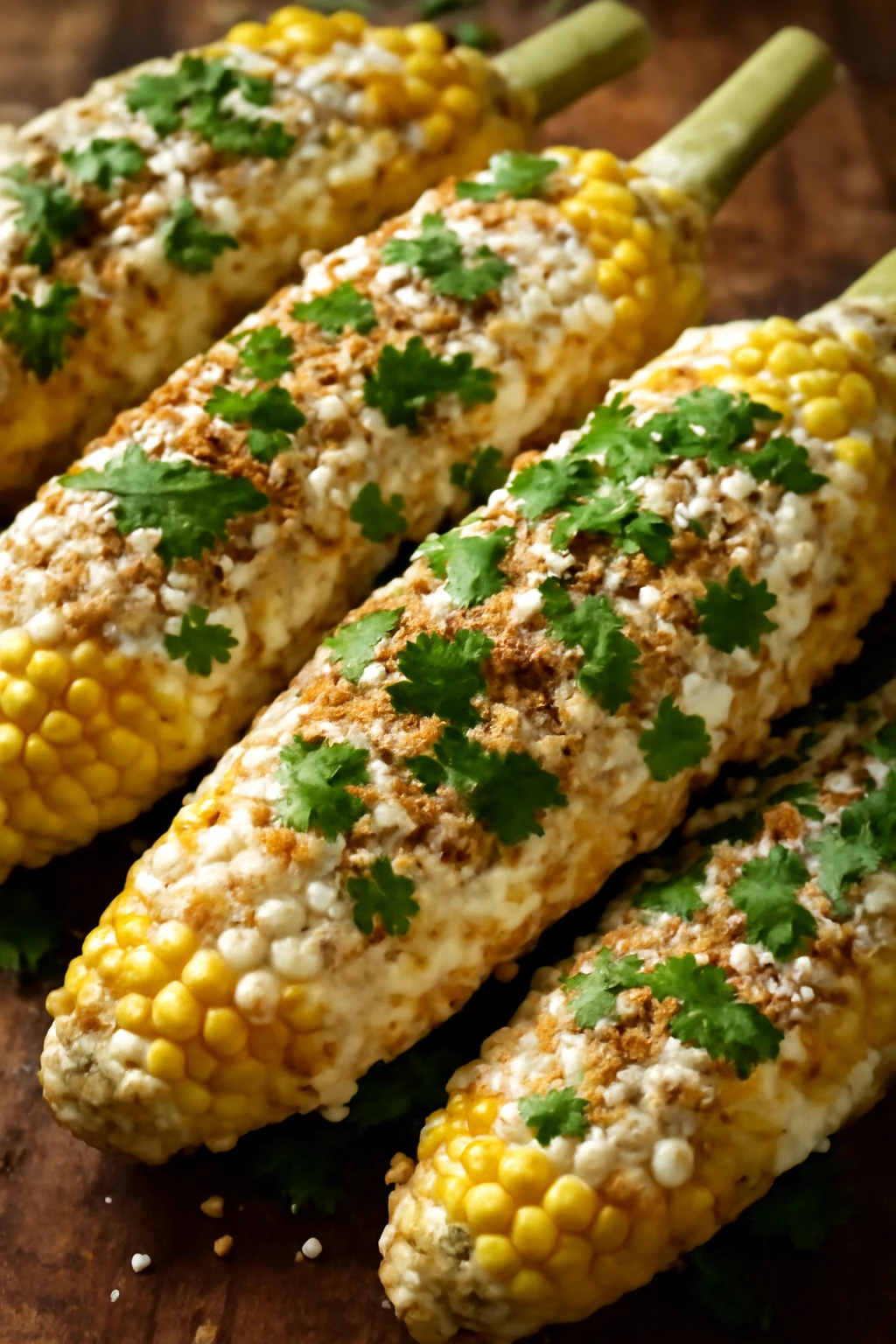 MexikÃ³i elote korianderrel Ã©s sajttal