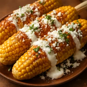 Mexikói sajtos elote kukorica tejföllel