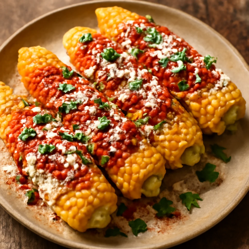 MexikÃ³i elote salsa szÃ³sszal Ã©s tejfÃ¶llel