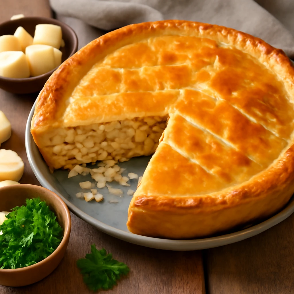 Omlós tésztás pálmaszíves pite