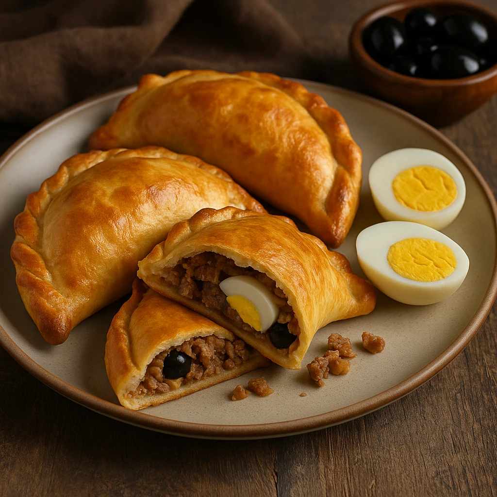 Chilei hÃºsos empanada darÃ¡lt hÃºssal Ã©s tojÃ¡ssal