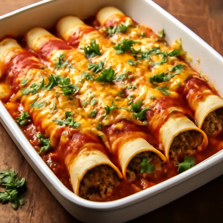 Enchilada marhahússal, sajttal és salsa szósszal, friss korianderrel díszítve