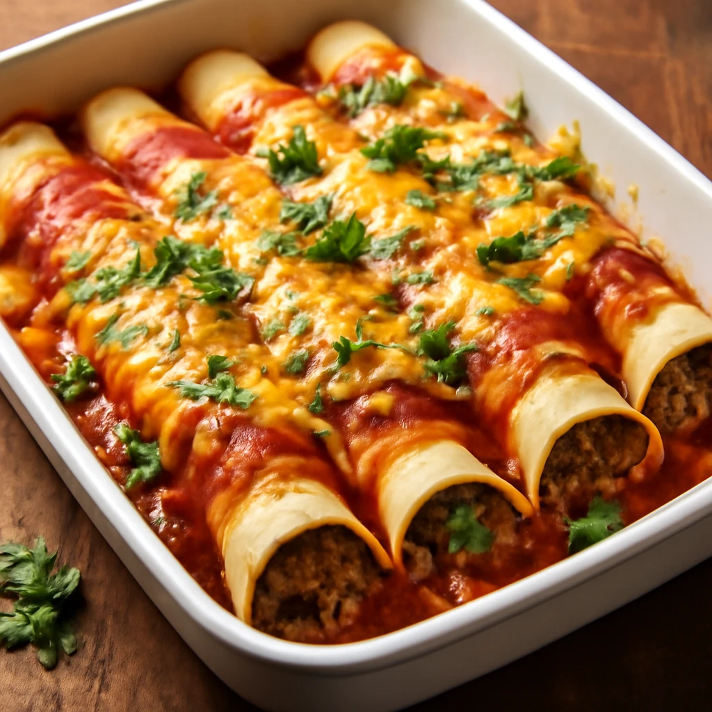 Mexikói enchilada marhahússal és sajttal