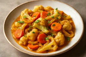 Fűszeres escabeche karfiollal, gazdag ízekkel