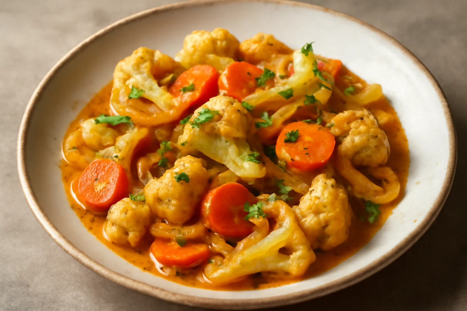 Fűszeres escabeche karfiollal, gazdag ízekkel