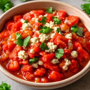 Friss zöldségek és feta sajttal készült Ezme