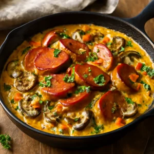 Magyar Falukorv Stroganoff