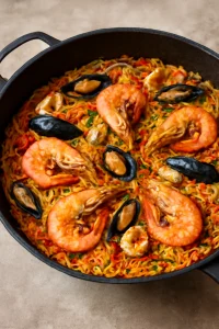 Spanyol étel tenger gyümölcseivel