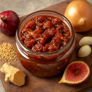 Füge chutney indiai ihletésű fűszeres szósz