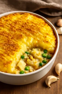 Finom fish pie fokhagymával
