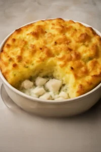 Krémes fish pie burgonyával és fűszeres olívaolajjal