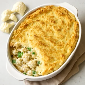 Finom fish pie karfiolos pürével