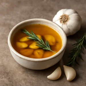 Aromás fokhagymás ghee, házi készítésű