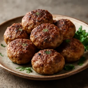 Sült frikadellerek szerecsendióval