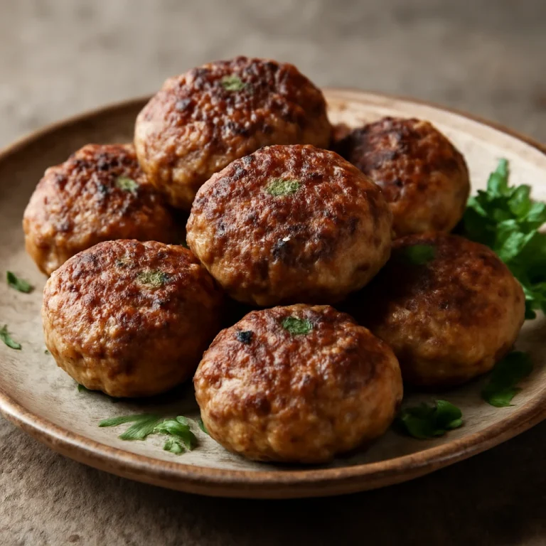 Frikadeller szerecsendióval, ropogósra sült húsgombócok