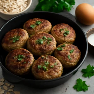 Frikadeller zabpehellyel, gazdag és ínycsiklandó étel