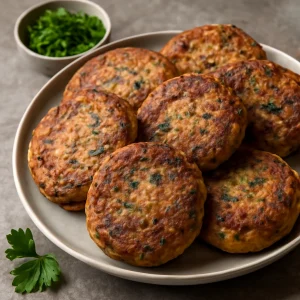 Zöldséges frikadeller, ropogósra sütve