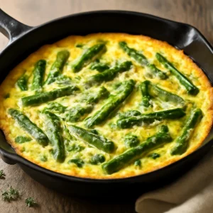 Frissen sült spárgás frittata