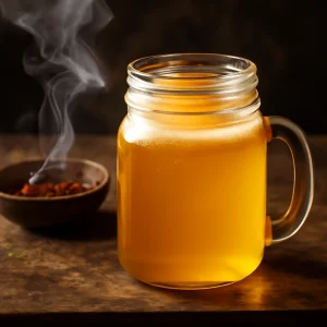 Frissen füstölt ghee üvegben