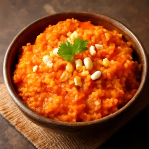 Friss gajar ka halwa sűrített tejjel, gazdag ízekkel