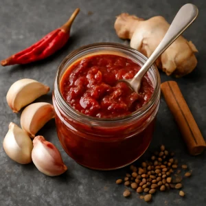 Garlic chutney készítve, ínycsiklandó fűszeres fokhagymás szósz