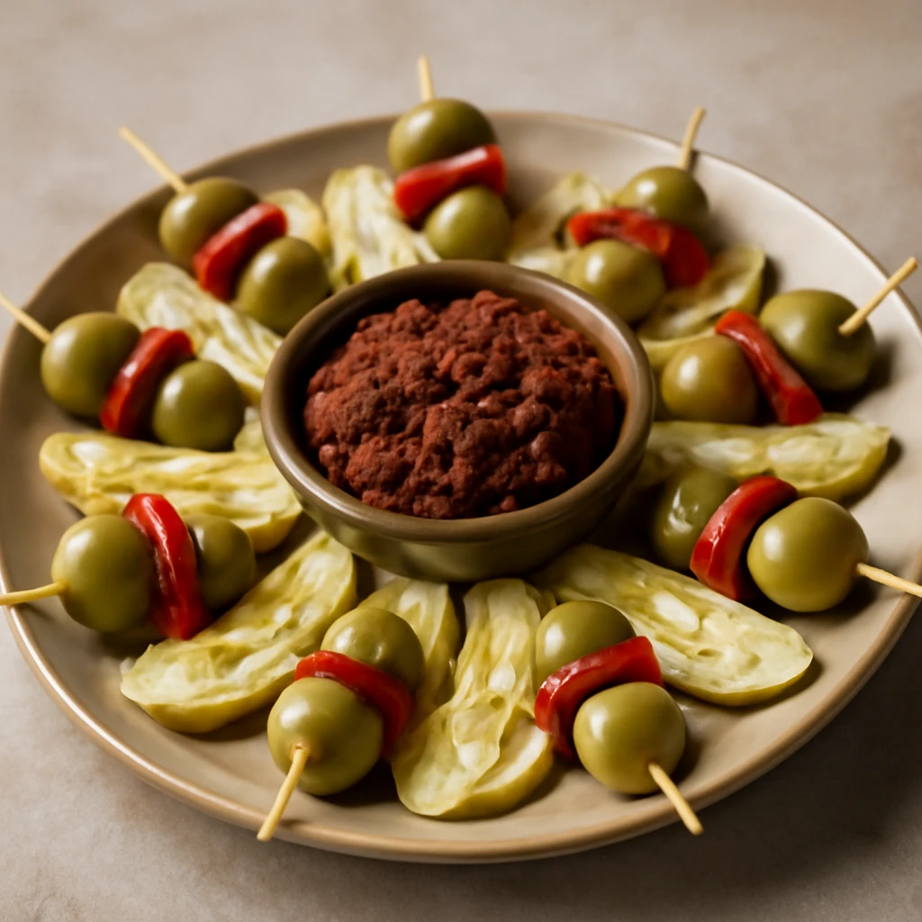 Tapas Ã©tel articsÃ³kÃ¡val Ã©s tapenÃ¡ddal
